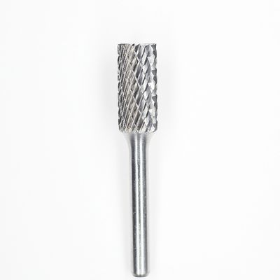 SB-6 Cylindrical End Cut Carbide Burrs 5/8" Cut Dia 1/4" Shank Dia Carbide Rotary Files