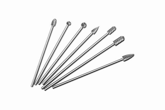 6" Long Shank Tungsten Carbide Burrs For Die Grinder Extended Standard Tungsten Burr Bits Double Cut