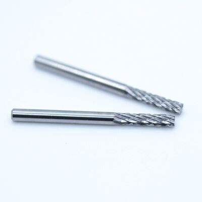 Solid Carbide Rotary Burr 3mm Cylindrical With End Cut B Shape Double Cut For Steel
