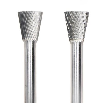 Good price Single Cut Type N Inverted Cone Carbide Burr 6mm Shank Diameter 19mm Head Diameter Machining Surface Profile of Workpiece online