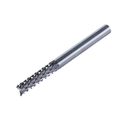 Good price Uncoated 4.0*12*45L*4 Solid Carbide Corn Teeth End Mill CNC Router Corn Bit online
