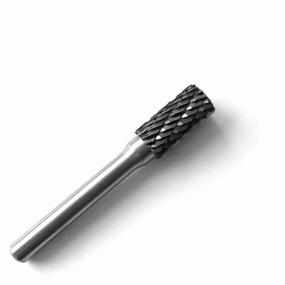 SA-5 Cylinder Without End Cut Burrs For Die Grinder 1/2" X 1" With 1/4" Shank Standard Double Cut