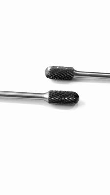6" Long Shank Tungsten Carbide Burrs For Die Grinder Extended Standard Tungsten Burr Bits Double Cut