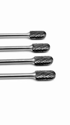 6" Long Shank Tungsten Carbide Burrs For Die Grinder Extended Standard Tungsten Burr Bits Double Cut
