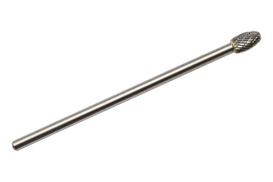 6" Extra Long Shank Tungsten Carbide Rotary Burr Long Shank Burr Set On 1/4" Shank
