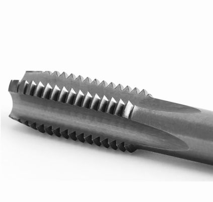 UNF Machine Tap 4 Flutes M10 1.25 Tap Straight Fluted Solid Carbide Tap Internal Cooling