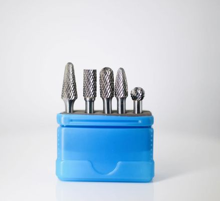 5pcs Carbide Burr Set Standard Double Cut Burr Tungsten Carbide 1/4 Shank Diameter