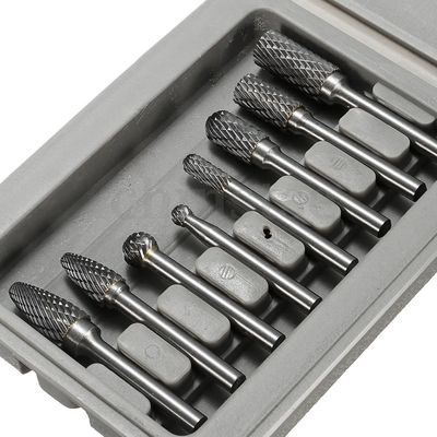 Finishing Tungsten Carbide Burr Set 8pcs Standard Double Cut Carbide Burr Tool