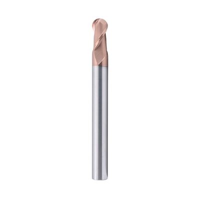 10mm Dia R5*10*20*10*75 2Flutes TiAISiN Carbide Ball Nose End Mill For Carbon Steel Alloy Steel Cast Iron