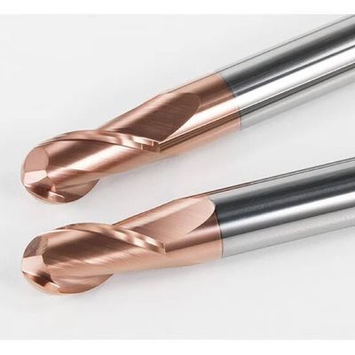 10mm Dia R5*10*20*10*75 2Flutes TiAISiN Carbide Ball Nose End Mill For Carbon Steel Alloy Steel Cast Iron