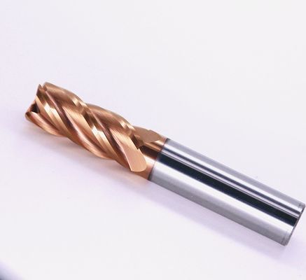 10mm Dia 10*25*10*75 TiAISiN Coated 4 Flat Flutes Carbide Square End Mill For Carbon Steel Alloy Steel Cast Iron