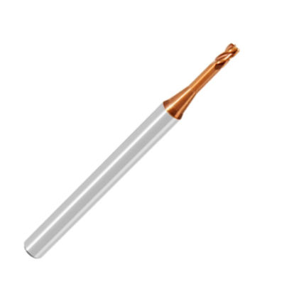 HRC55 1mm Solide Carbide End Mill 2 Flutes Long Neck Short Flutes Square End Mill