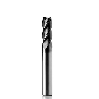 4 Flute Steel End Mill  35 Degree Helix Angle AITiN Coated End Mills For Steel 8mm Shank