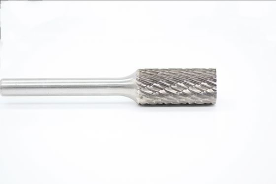 SA-2 Cylinder Without End Cut Carbide Burrs 5/16" X 3/4" With 1/4" Shank Standard Double Cut