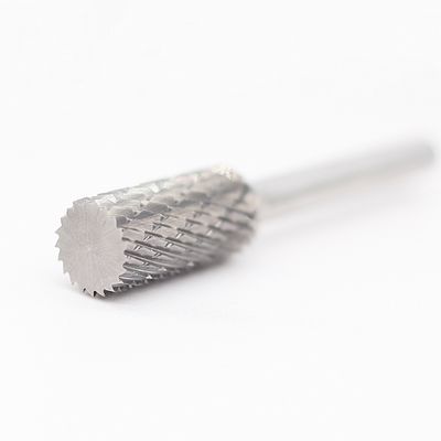 SA-2 Cylinder Without End Cut Carbide Burrs 5/16" X 3/4" With 1/4" Shank Standard Double Cut