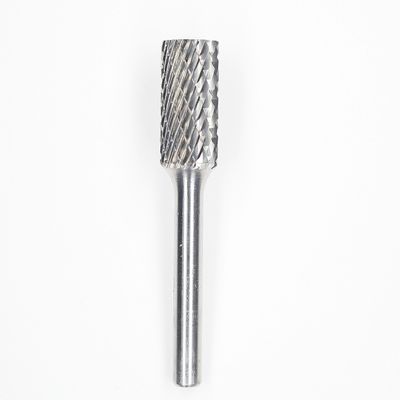 SA-2 Cylinder Without End Cut Carbide Burrs 5/16" X 3/4" With 1/4" Shank Standard Double Cut