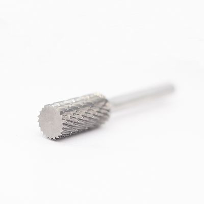 SA-5 Cylinder Without End Cut Burrs For Die Grinder 1/2" X 1" With 1/4" Shank Standard Double Cut