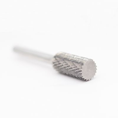 SA-5 Cylinder Without End Cut Burrs For Die Grinder 1/2" X 1" With 1/4" Shank Standard Double Cut