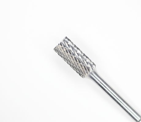 SB-1 Cylindrical End Cut Carbide Burrs 1/4" Cut Dia 1/4" Shank Dia Solid Carbide Rotary Files
