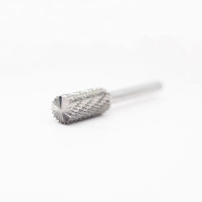 SB-4 Cylindrical End Cut Carbide Burrs 7/16" Cut Dia 1/4" Shank Dia Carbide Rotary Files