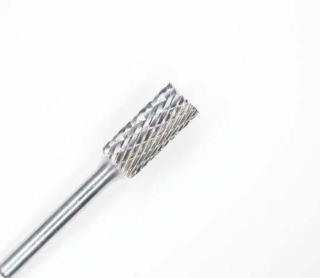 SB-6 Cylindrical End Cut Carbide Burrs 5/8" Cut Dia 1/4" Shank Dia Carbide Rotary Files