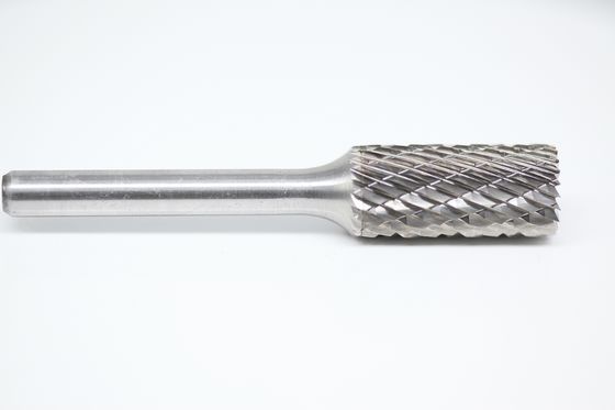 SB-6 Cylindrical End Cut Carbide Burrs 5/8" Cut Dia 1/4" Shank Dia Carbide Rotary Files