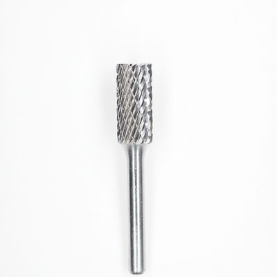 SB-3 Cylindrical End Cut Carbide Burrs 3/8" Cut Dia 1/4" Shank Dia Carbide Rotary Files