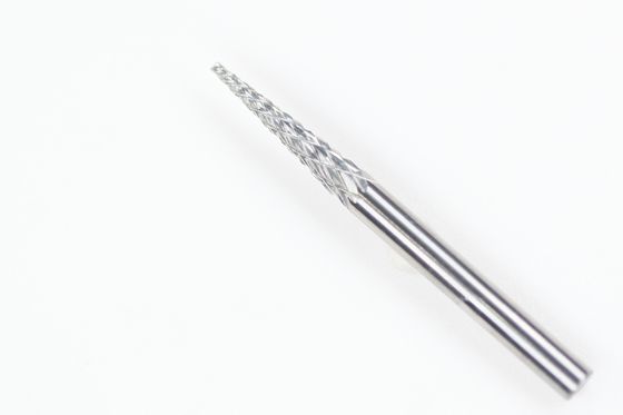 SM-43 1/8" Shank Tungsten Carbide Rotary Burr Cone Pointed End Type For Die Grinder