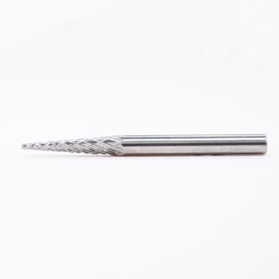 SM-43 1/8" Shank Tungsten Carbide Rotary Burr Cone Pointed End Type For Die Grinder