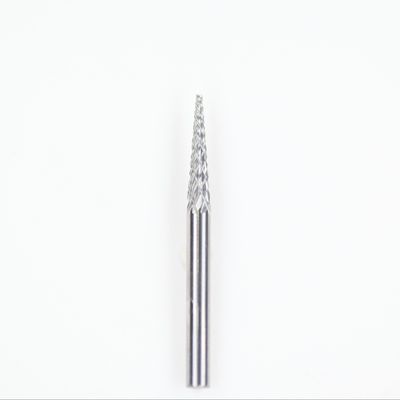 SM-43 1/8" Shank Tungsten Carbide Rotary Burr Cone Pointed End Type For Die Grinder