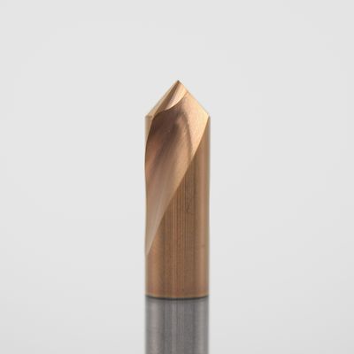 HRC55 Spotting Drill Bit 2 Flutes NC Spoting Drill Carbide Spot Drill 120mm TiSiN Coated