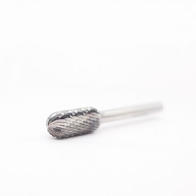 SC-1 carbide Burr 1/4" × 5/8" With 1/4" Shank Dia. Ball Nosed Cylinder Carbide Burrs