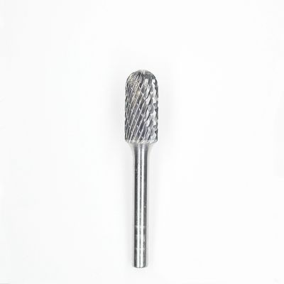 SC-1 carbide Burr 1/4" × 5/8" With 1/4" Shank Dia. Ball Nosed Cylinder Carbide Burrs