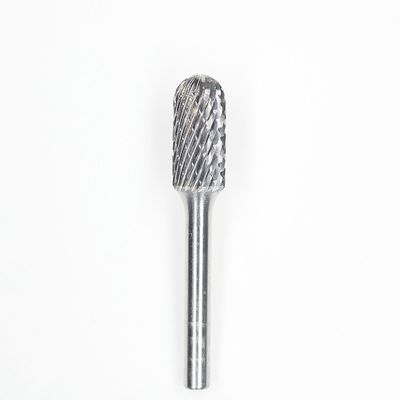 5/16" X 3/4" SC-2 Round Nose Cylinder Tungsten Carbide Burrs on 1/4" shank diameter