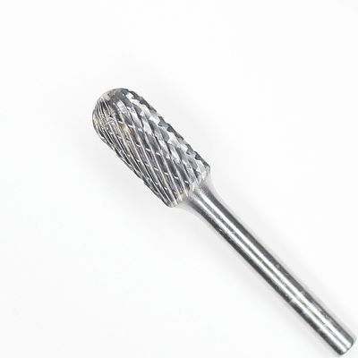 Double Cut Metal Cylindrical Burr Cutter Double Cut On 1/4'' Shank Die Grinder Drill Bit