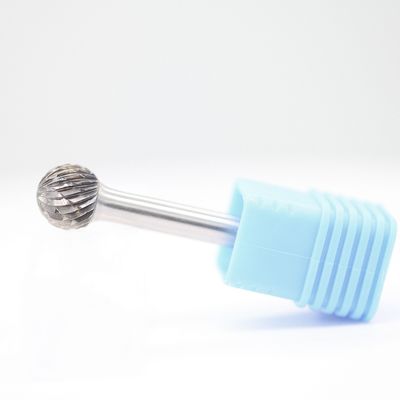 Ball Double Cut Carbide Burr Set 1/4" Shank Cutting Burr Die Grinder For Metal Working