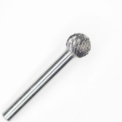 Ball Double Cut Carbide Burr Set 1/4" Shank Cutting Burr Die Grinder For Metal Working