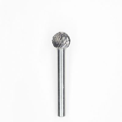 SD Ball Shape 5/16" Double Cut Carbide Rotary Burr 3/8" Carbide Burr On 1/4" Shank