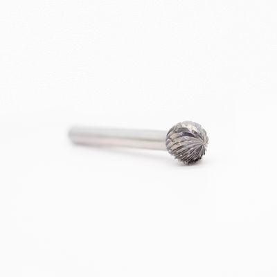 SD Ball Shape 5/16" Double Cut Carbide Rotary Burr 3/8" Carbide Burr On 1/4" Shank