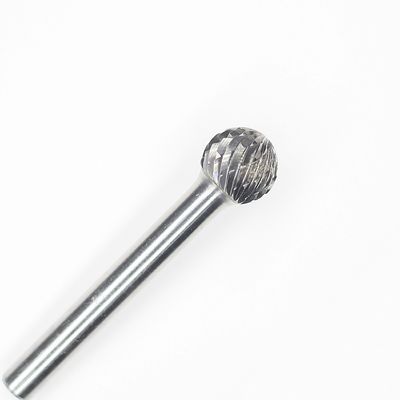 SD Ball Shape 5/16" Double Cut Carbide Rotary Burr 3/8" Carbide Burr On 1/4" Shank