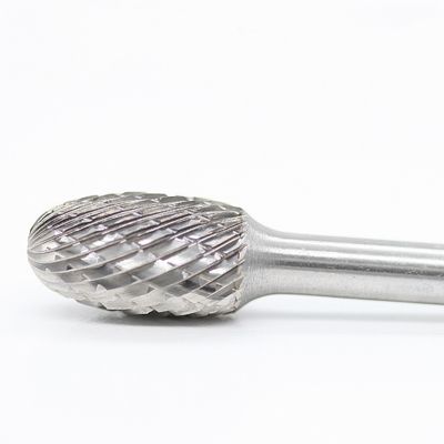 Premium SE-1 1/4" X 3/8" Oval Carbide Burr On 1/4" Shank Double Cut