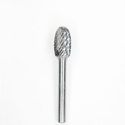 Premium SE-1 1/4" X 3/8" Oval Carbide Burr On 1/4" Shank Double Cut