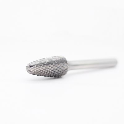 SF-3 Tree Shape Radius End Double Cut Tungsten Carbide Burr With 1/4'' Shank Double Cut