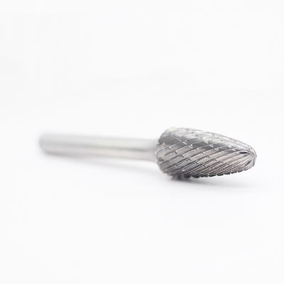 SF-4 Tree Radius End 7/16" Tungsten Carbide Burr Die Grinder Burr Bits 1/4" Shank Double Cut