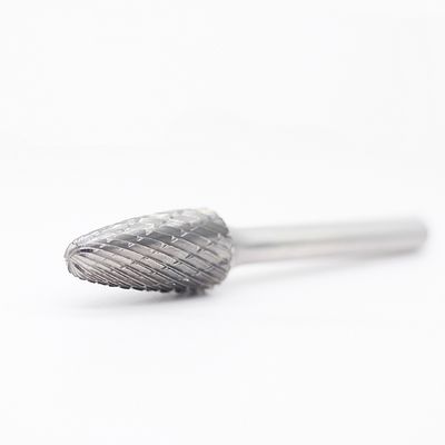 SF Tree Radius End Tungsten Carbide Burr Double Cut 1/4" Shank Die Grinder Bits For Metal Working