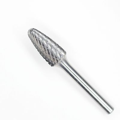 SF Tree Radius End Tungsten Carbide Burr Double Cut 1/4" Shank Die Grinder Bits For Metal Working