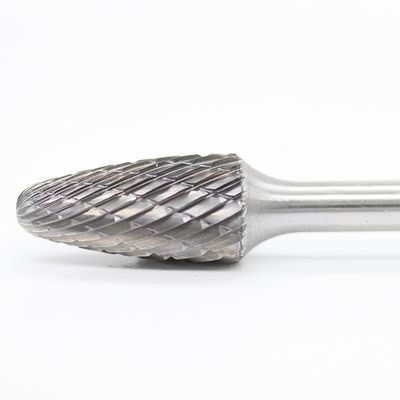 SF Tree Radius End Tungsten Carbide Burr Double Cut 1/4" Shank Die Grinder Bits For Metal Working