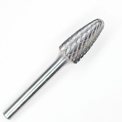 SF Tree Radius End Tungsten Carbide Burr Double Cut 1/4" Shank Die Grinder Bits For Metal Working