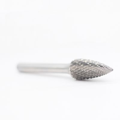 SG-3 Tungsten Carbide Rotary File Pointed Tree Shape With 1/4"Shank For Die Grinder Drill Bit