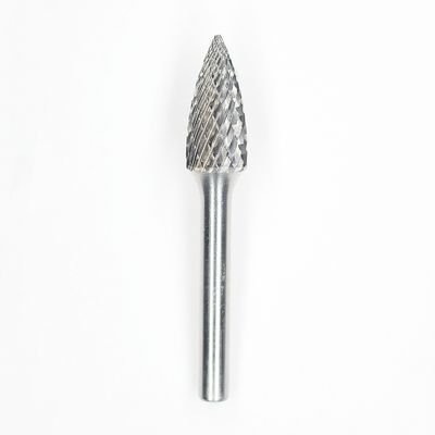 SG-2 Tree Point End Double Cut Carbide Burr 1/4" Shank Carbide Burrs For Die Grinder 5/16" X 3/4"